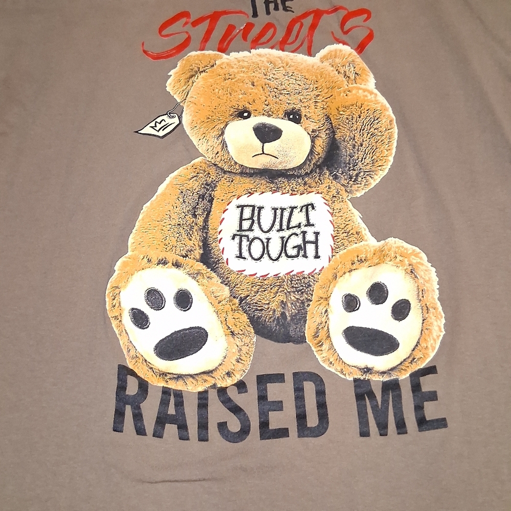 Street Style Graphic Tee - Tan
